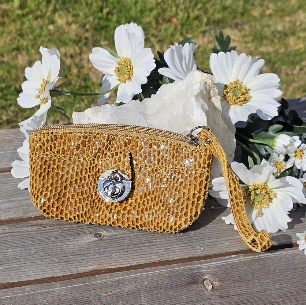 Sorial 4pc. Leather Python Wristlet Coin Purses - image 3